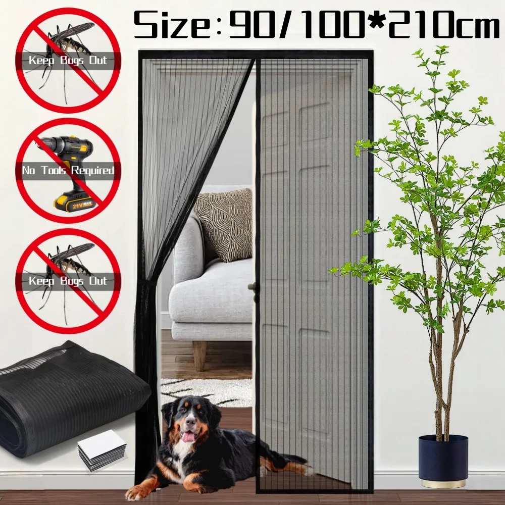 Home Security Fence - Tirai Jaring Pintu Magnetik Tugas Berat