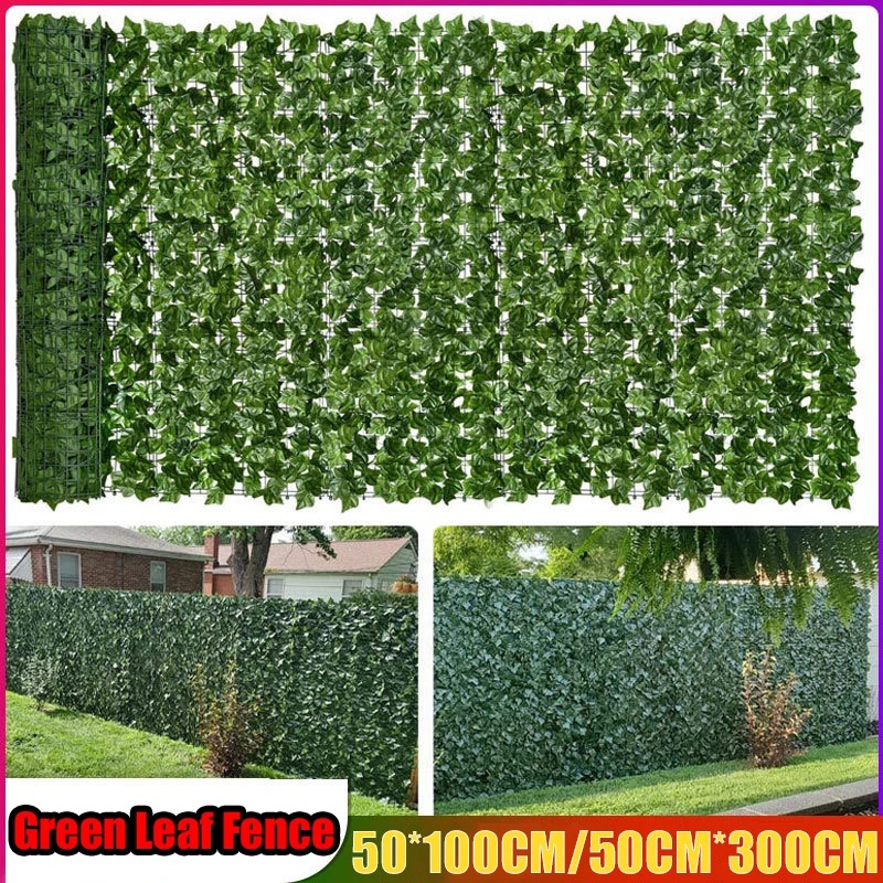 Home Security Fence - Pagar Daun Ivy Buatan, Tanaman Simulasi,