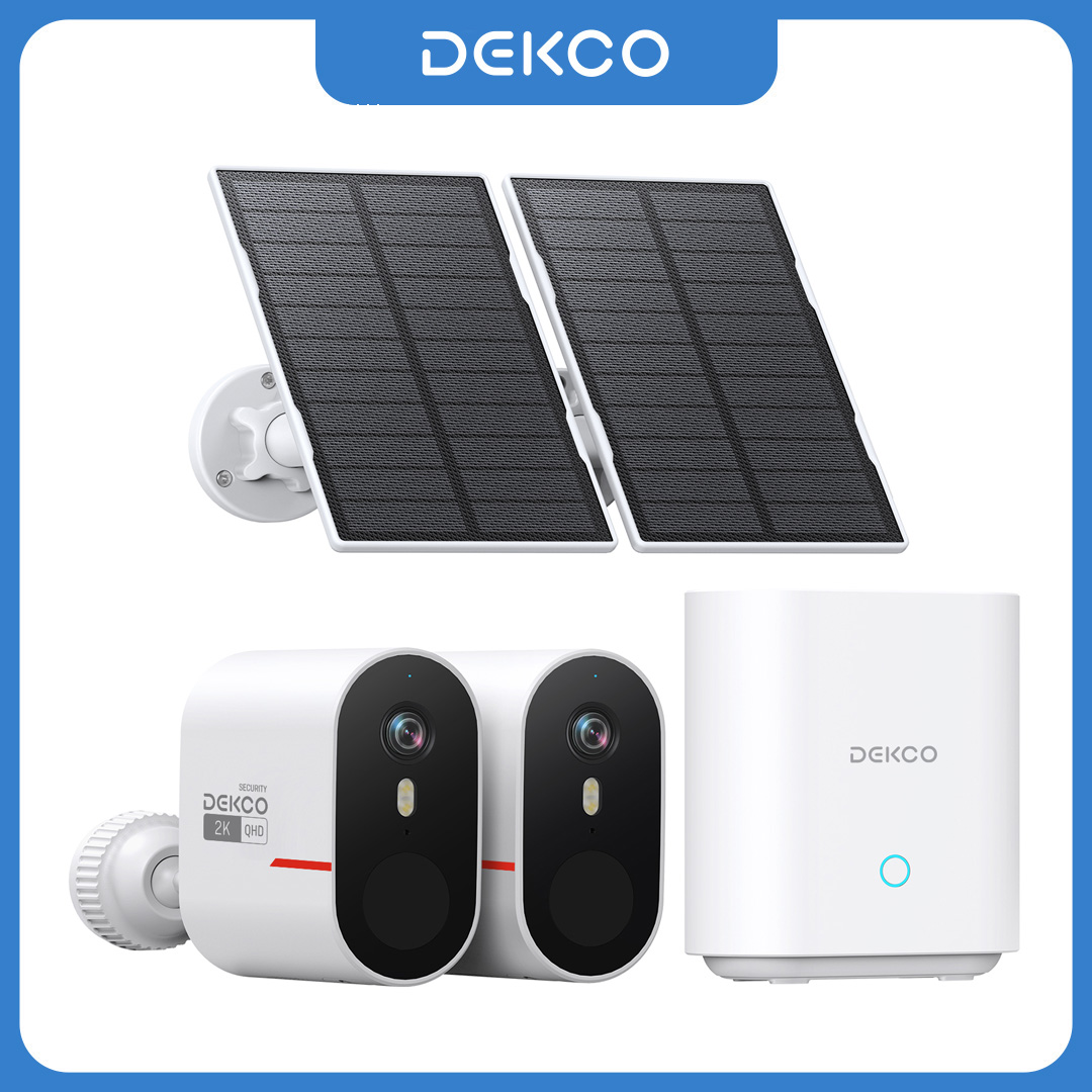 Home Security Upgrades - Dekco 3MP WiFi Solar Camera System