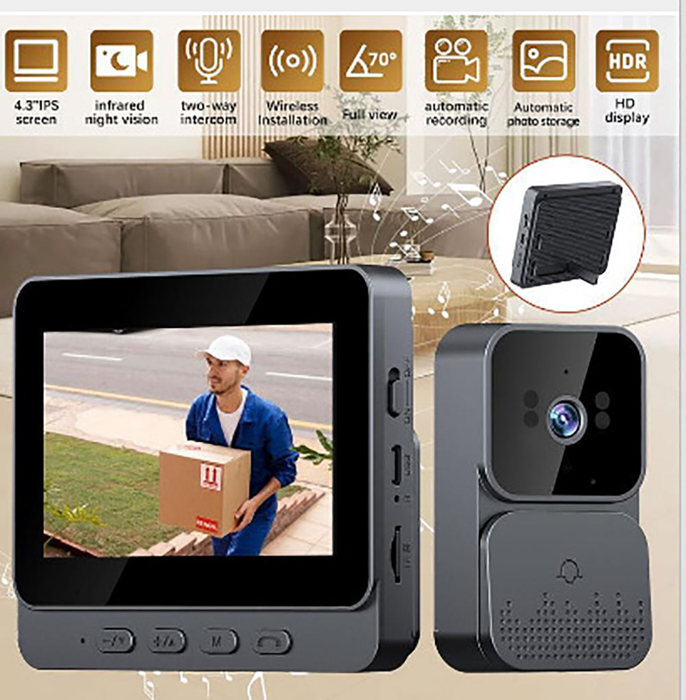 Home Security Technician - ﻿ Kamera Bel Pintu 4G, Kamera