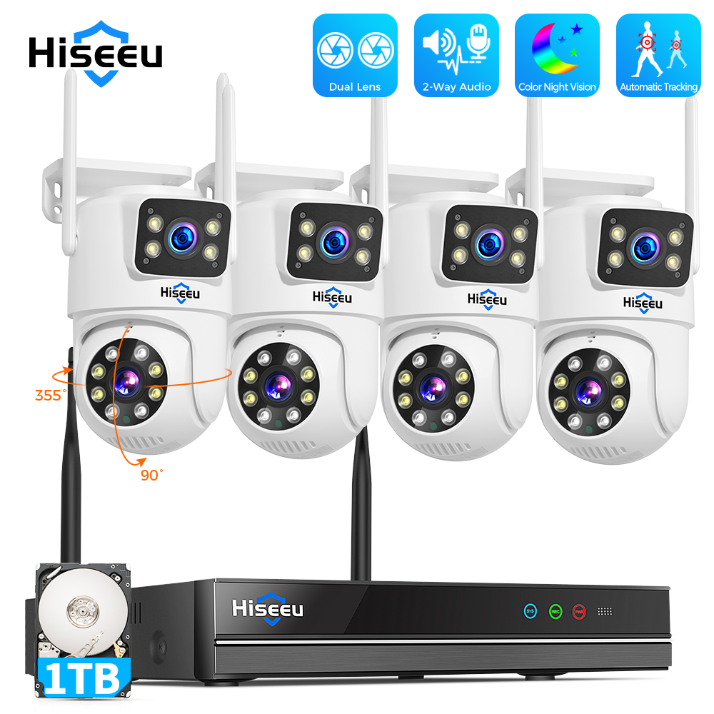 Home Security Premium - Sistem Keamanan Kamera WiFi Hiseeu 6MP