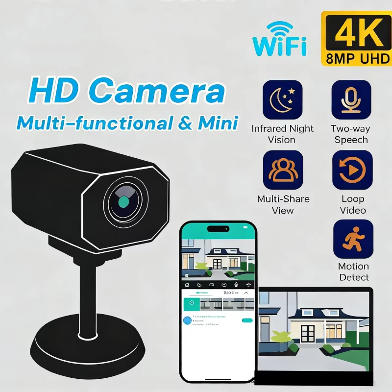 Home Security No Wifi Needed - Kamera Keamanan WiFi 4K HD untuk