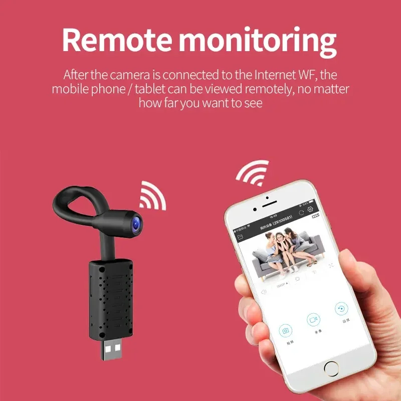 Home Security Premium - Kamera Pengawas WiFi USB 4K Mini