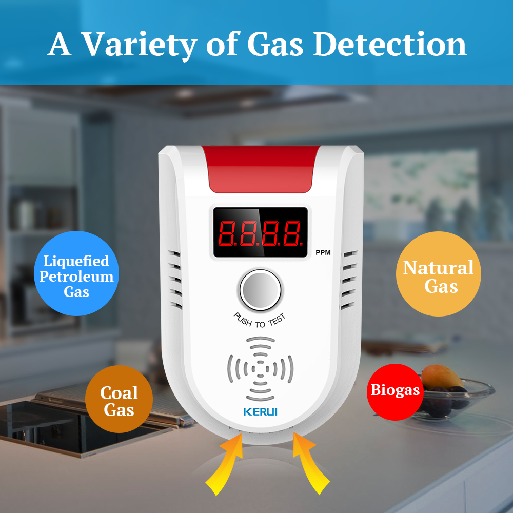 KERUI GD13 Alarm Detektor GAS  - Home Security Upgrades ulasan dan harga