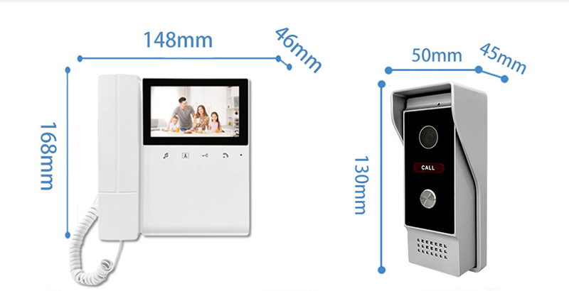 Monitor TFT 4.3 Inci, Interkom - Peephole Camera Viewer ulasan dan harga