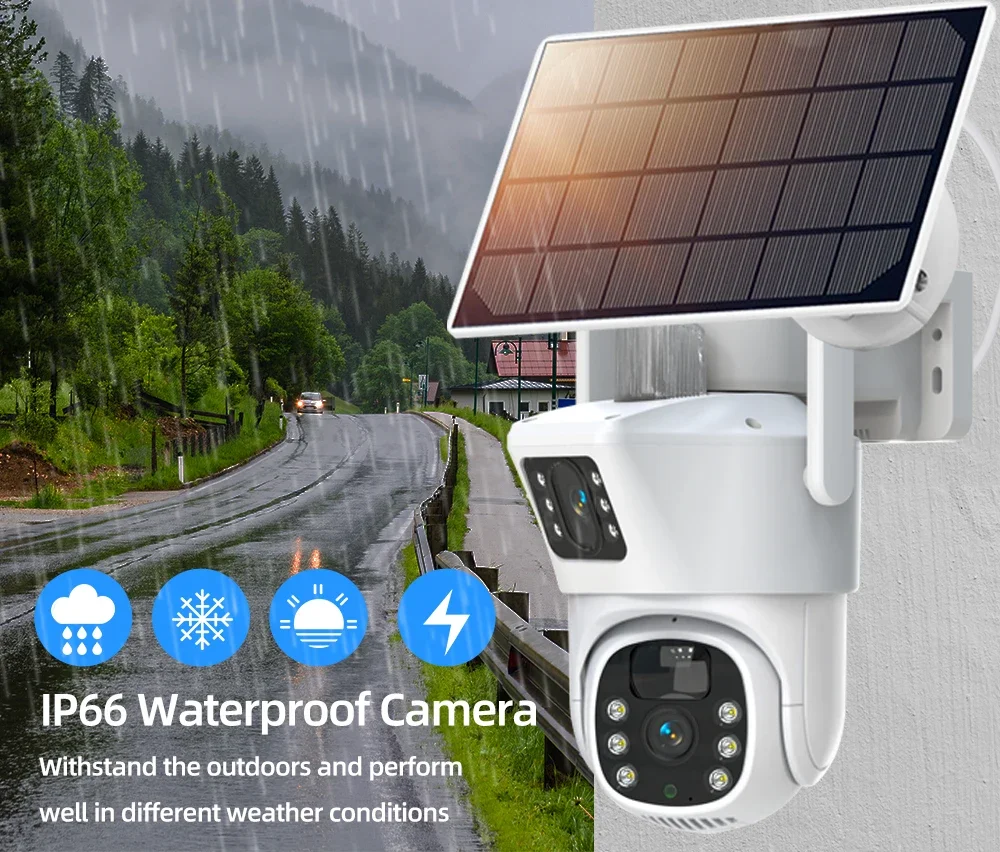 Kit Kamera CCTV tenaga surya W - Home Security Premium ulasan dan harga
