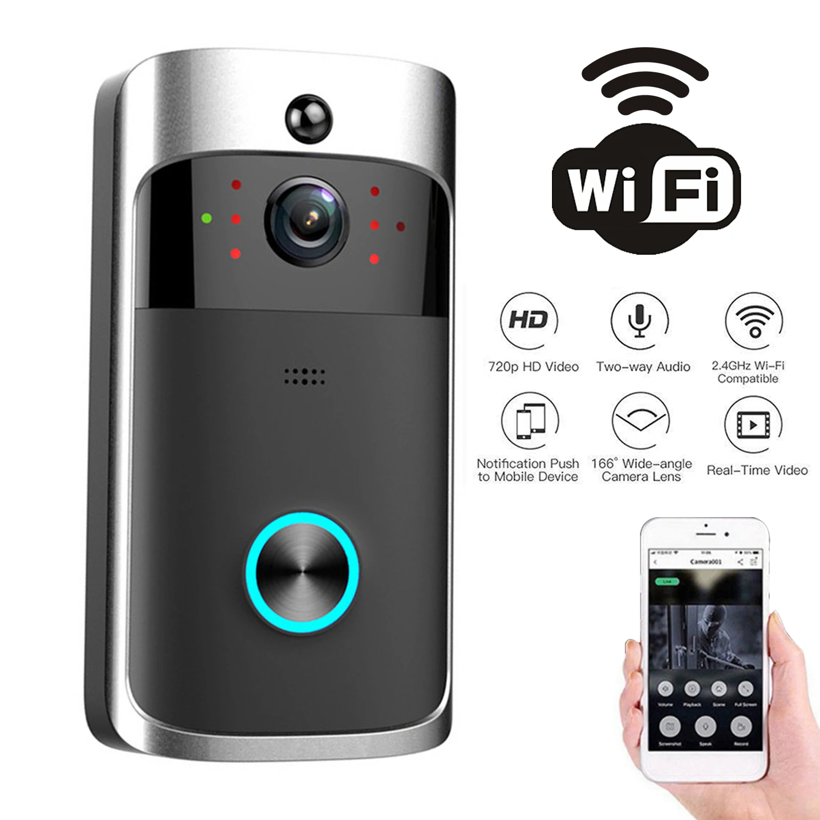 2026 NEW V5 Video Door Bell Wi - Home Security Premium ulasan dan harga