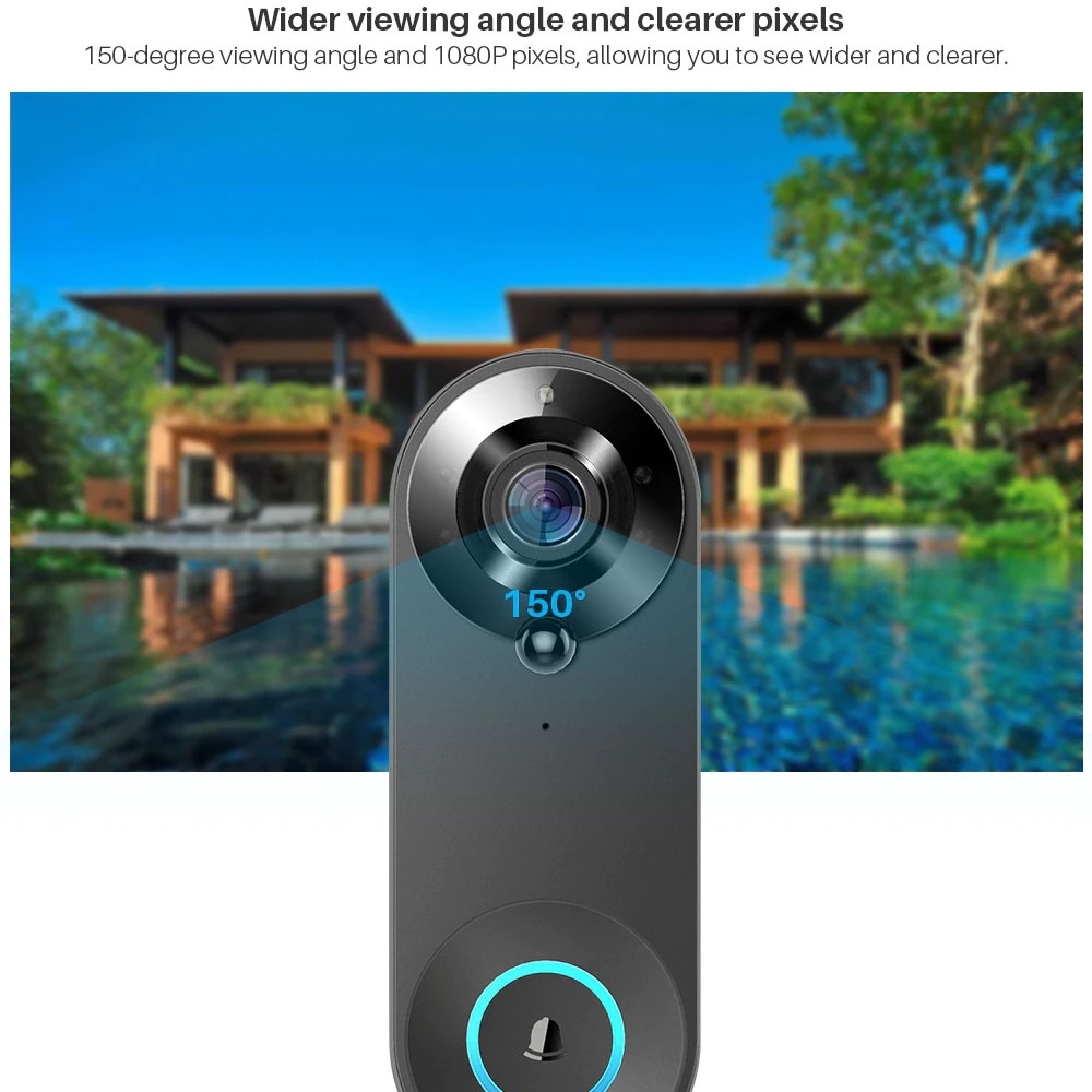 Tuya 1080P Bel Pintu WIFI Nirk - Home Security Premium ulasan dan harga
