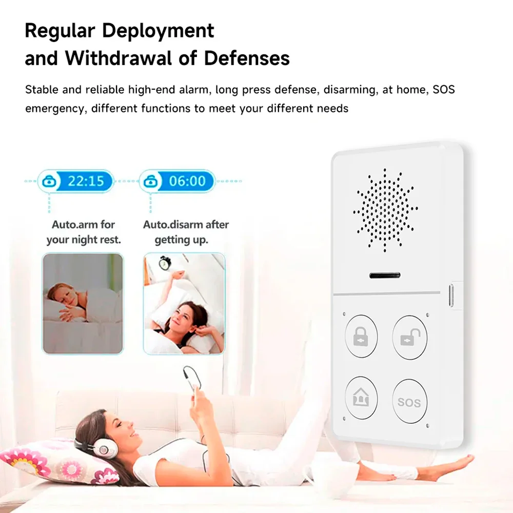 Tuya Alarm keamanan Wifi tanpa - Home Security Technician ulasan dan harga