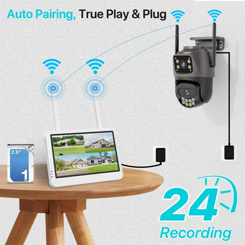 Paket NVR 8 Saluran dengan Kam - Home Security Kit ulasan dan harga