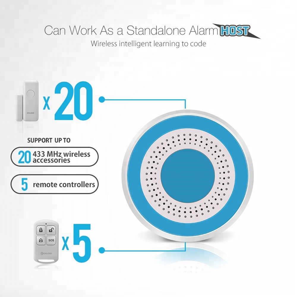 PGST 433Mhz Alarm Sirene Nirka - Home Security Kit ulasan dan harga