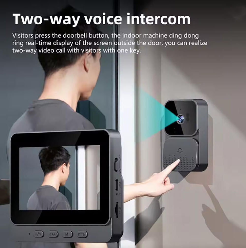    Kamera Bel Pintu 4G, Kamer - Home Security Technician ulasan dan harga