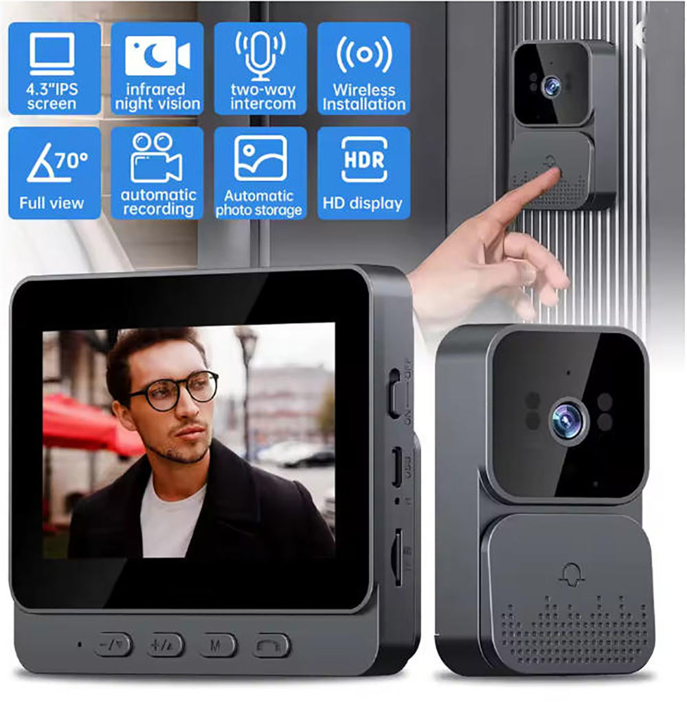    Kamera Bel Pintu 4G, Kamer - Home Security Technician ulasan dan harga