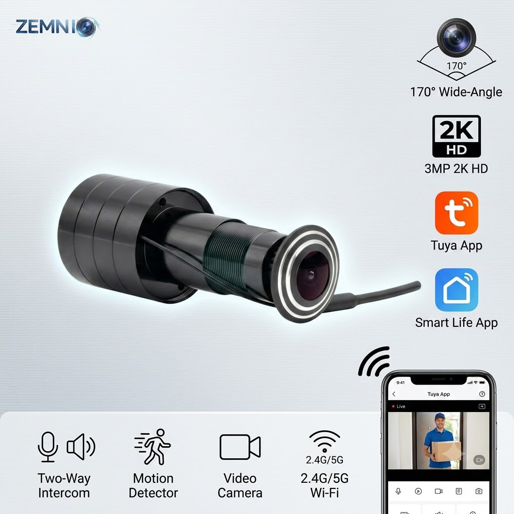 Kamera Lubang Pintu Video WiFi - Peephole Camera Viewer ulasan dan harga