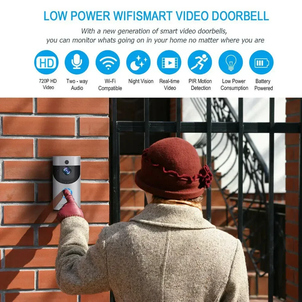 Kamera Bel Pintu Nirkabel WIFI - Home Security Premium ulasan dan harga