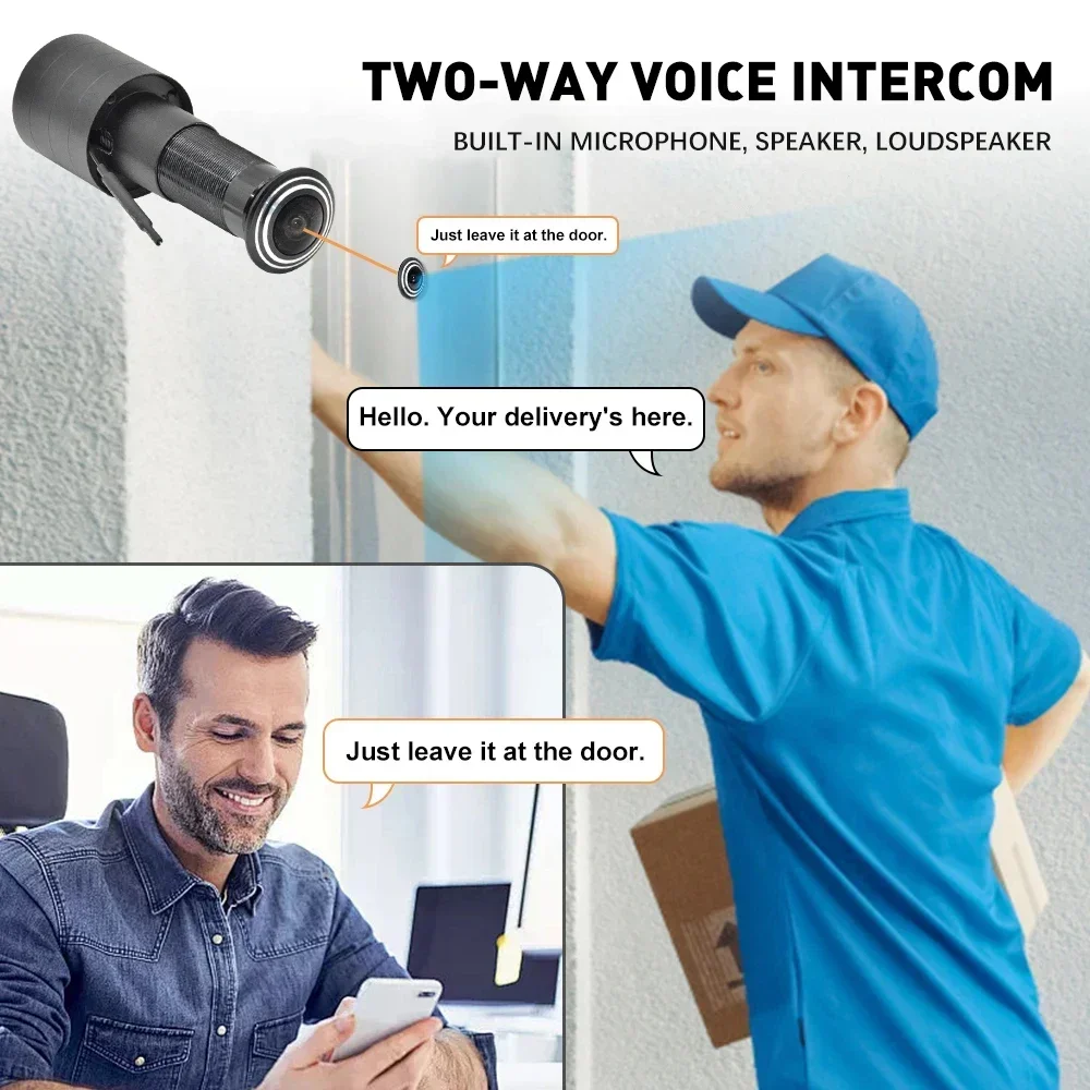 Kamera Wifi PEGATISAN 3MP Tuya - Peephole Camera Viewer ulasan dan harga
